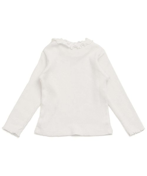 apres les cours(アプレレクール)の「衿メロウリブニットTシャツ(Tシャツ/カットソー・キッズ・グレー/ダークグリーン/ベビーピンク/オフホワイト/ベージュ/ブラック・110/130/100/120/90/140/80)」の8枚目の写真