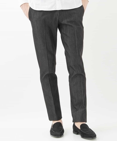 MICHEL KLEIN HOMME   （ミッシェルクランオム）の「プレビアスラックス（その他パンツ・メンズ・ネイビー/カーキ/ブラック・46/50/44/48/52）」の4枚目の写真