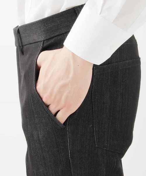 MICHEL KLEIN HOMME   （ミッシェルクランオム）の「プレビアスラックス（その他パンツ・メンズ・ネイビー/カーキ/ブラック・46/50/44/48/52）」の10枚目の写真