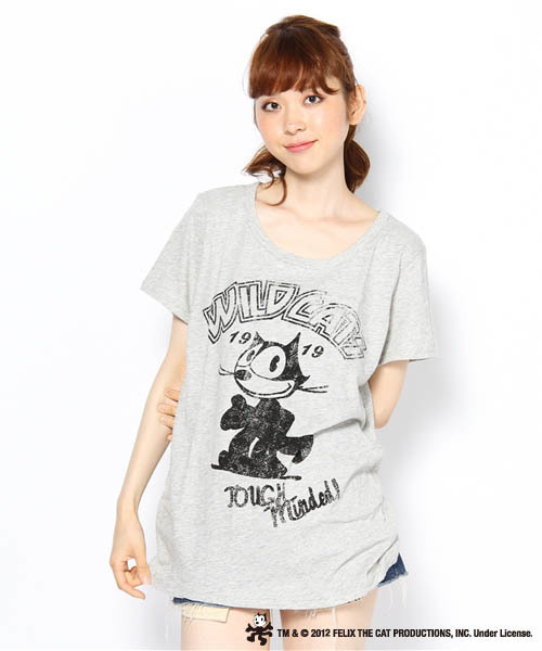 LOVE BOAT(ラブ・ボート)の「FELIX Tシャツ(Tシャツ/カットソー・レディース・ブラック系/グレー系2/ホワイト系・FREE)」の3枚目の写真