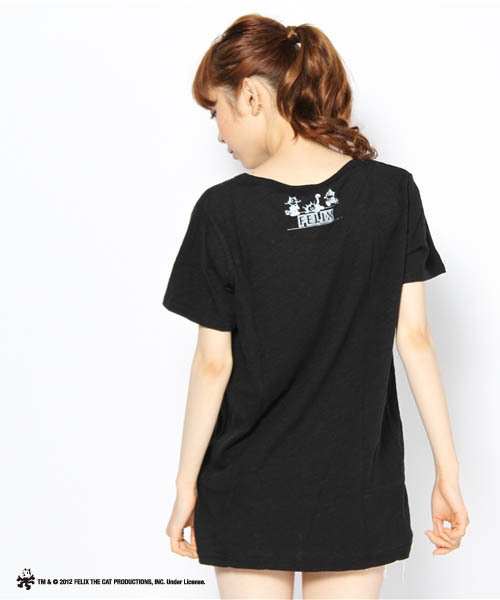 LOVE BOAT(ラブ・ボート)の「FELIX Tシャツ(Tシャツ/カットソー・レディース・ブラック系/グレー系2/ホワイト系・FREE)」の5枚目の写真