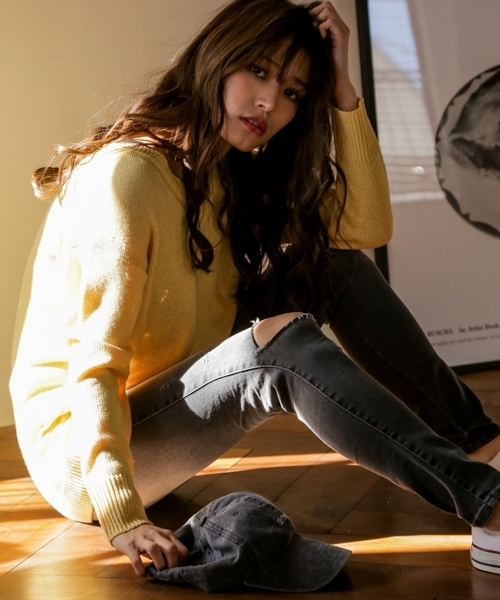 BAYFLOW(ベイフロー)の「BAYFLOW/スキニーダメージデニム 18SS(デニムパンツ・レディース・グレー/オフホワイト/ブラック・23inch/24inch/25inch/26inch/22inch)」の17枚目の写真