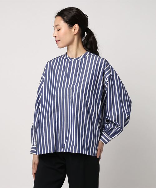 LE GLAZIK（ルグラジック）の「【LE GLAZIK】バンドカラー スキッパーシャツ ST  WOMEN（シャツ/ブラウス・レディース・ブルー系その他/その他26・36）」の6枚目の写真