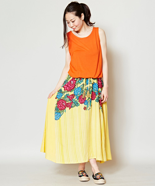 ノースリーブワンピース ワンピース チャイハネ チャイハネ のファッション ワンピース セール ワンピース チャイハネ フラワー ストライプ