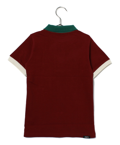 JOEY HYSTERIC（ジョーイヒステリック）の「MOTEL pt ポロSH（ポロシャツ・キッズ・ブラウン/ネイビー/レッド・X-SMALL/SMALL/MEDIUM）」の4枚目の写真