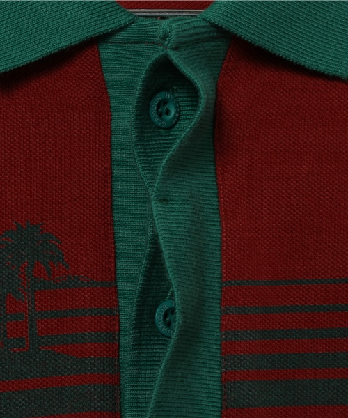 JOEY HYSTERIC（ジョーイヒステリック）の「MOTEL pt ポロSH（ポロシャツ・キッズ・ブラウン/ネイビー/レッド・X-SMALL/SMALL/MEDIUM）」の6枚目の写真