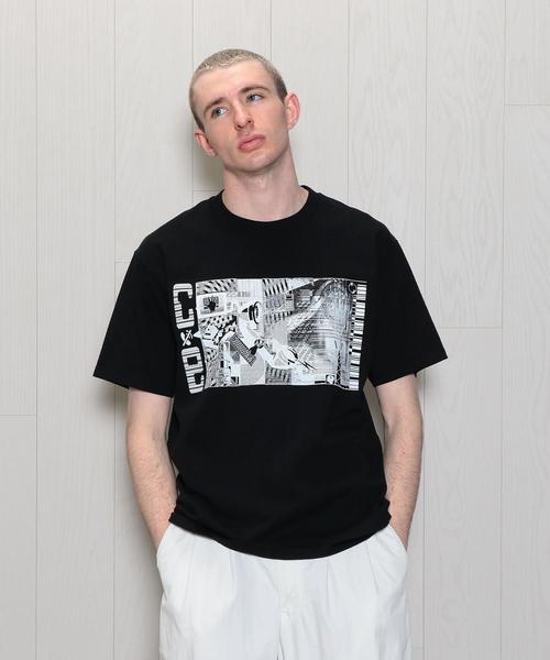 C.E（シーイー）の「＜C.E＞TELEPHONY T-SHIRT/Tシャツ ◆（Tシャツ/カットソー・メンズ・ホワイト/ブラック・MEDIUM/LARGE/X-LARGE）」の2枚目の写真