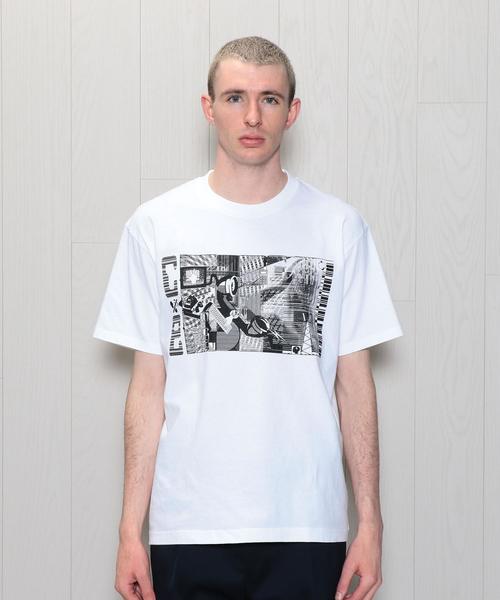 C.E（シーイー）の「＜C.E＞TELEPHONY T-SHIRT/Tシャツ ◆（Tシャツ/カットソー・メンズ・ホワイト/ブラック・MEDIUM/LARGE/X-LARGE）」の8枚目の写真