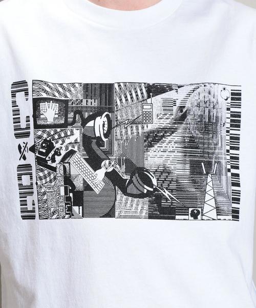 C.E（シーイー）の「＜C.E＞TELEPHONY T-SHIRT/Tシャツ ◆（Tシャツ/カットソー・メンズ・ホワイト/ブラック・MEDIUM/LARGE/X-LARGE）」の6枚目の写真