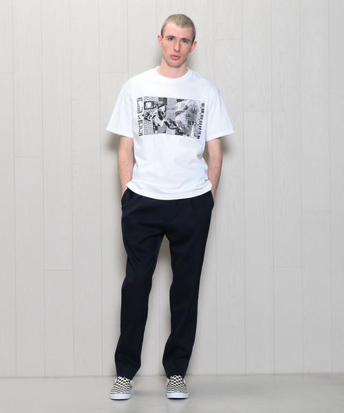 C.E（シーイー）の「＜C.E＞TELEPHONY T-SHIRT/Tシャツ ◆（Tシャツ/カットソー・メンズ・ホワイト/ブラック・MEDIUM/LARGE/X-LARGE）」の3枚目の写真