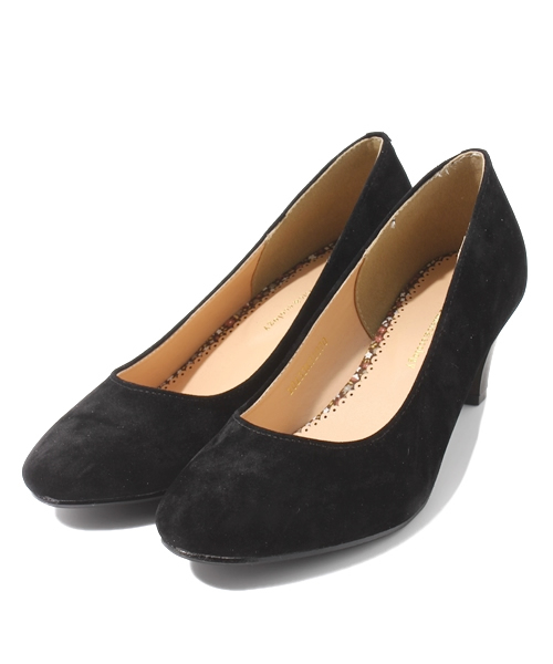 earth music&ecology（アースミュージックアンドエコロジー）の「●non-no 11月号 掲載●スエード/パンプス（パンプス・レディース・ボルドー/マスタード/グリーン/ブラック/ダークブラウン・23.5/24.5/23/24/22.5）」の2枚目の写真