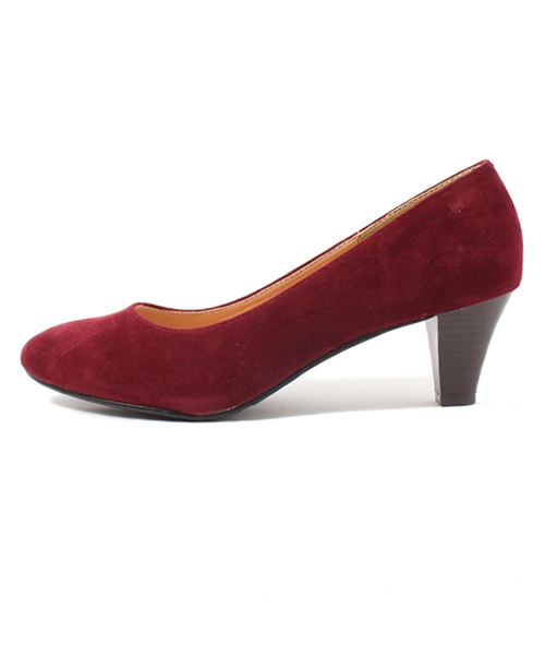 earth music&ecology（アースミュージックアンドエコロジー）の「●non-no 11月号 掲載●スエード/パンプス（パンプス・レディース・ボルドー/マスタード/グリーン/ブラック/ダークブラウン・23.5/24.5/23/24/22.5）」の6枚目の写真