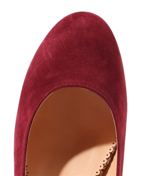 earth music&ecology（アースミュージックアンドエコロジー）の「●non-no 11月号 掲載●スエード/パンプス（パンプス・レディース・ボルドー/マスタード/グリーン/ブラック/ダークブラウン・23.5/24.5/23/24/22.5）」の9枚目の写真