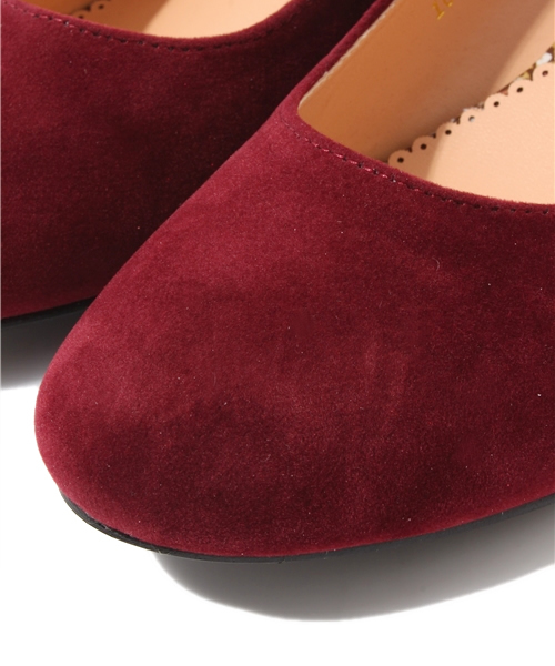 earth music&ecology（アースミュージックアンドエコロジー）の「●non-no 11月号 掲載●スエード/パンプス（パンプス・レディース・ボルドー/マスタード/グリーン/ブラック/ダークブラウン・23.5/24.5/23/24/22.5）」の10枚目の写真