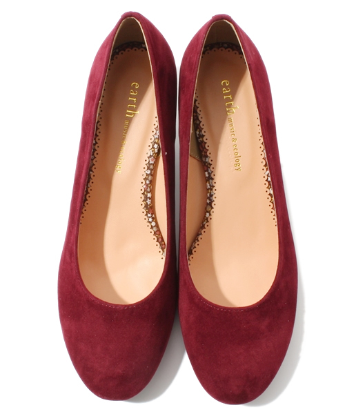 earth music&ecology（アースミュージックアンドエコロジー）の「●non-no 11月号 掲載●スエード/パンプス（パンプス・レディース・ボルドー/マスタード/グリーン/ブラック/ダークブラウン・23.5/24.5/23/24/22.5）」の12枚目の写真