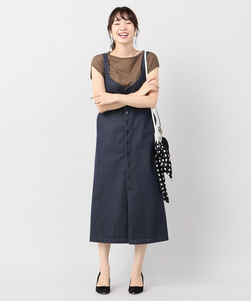 ♡新品♡ IENA ジャンパースカート Uネックジャンパースカート（ワンピース）｜SLOBE IENA