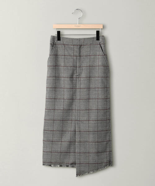 BEAUTY&YOUTH UNITED ARROWS（ビューティーアンドユースユナイテッドアローズ）の「BY チェックアシンメトリータイトスカート ◆（スカート・レディース・グレー・MEDIUM/SMALL）」の3枚目の写真