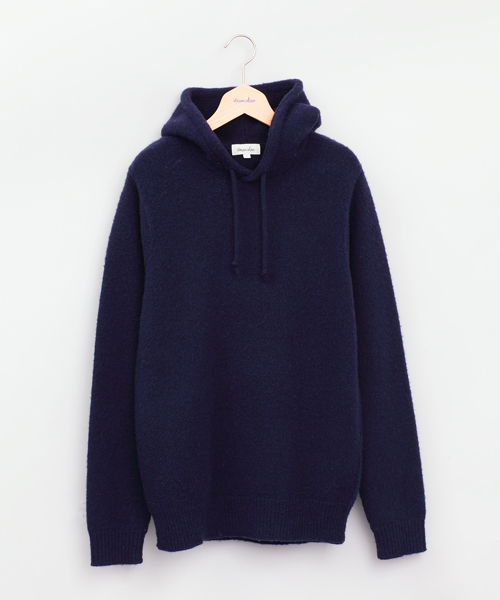 BEAUTY&YOUTH UNITED ARROWS（ビューティーアンドユースユナイテッドアローズ）の「＜steven alan＞5GG RVR LAM SHAGGY HOOD PULLOVER/ﾆｯﾄ/ﾊﾟｰｶｰ◆§2（パーカー・メンズ・ネイビー/グレー/ホワイト/ロイヤルブルー/ワインレッド・SMALL/MEDIUM/LARGE/X-LARGE）」の3枚目の写真