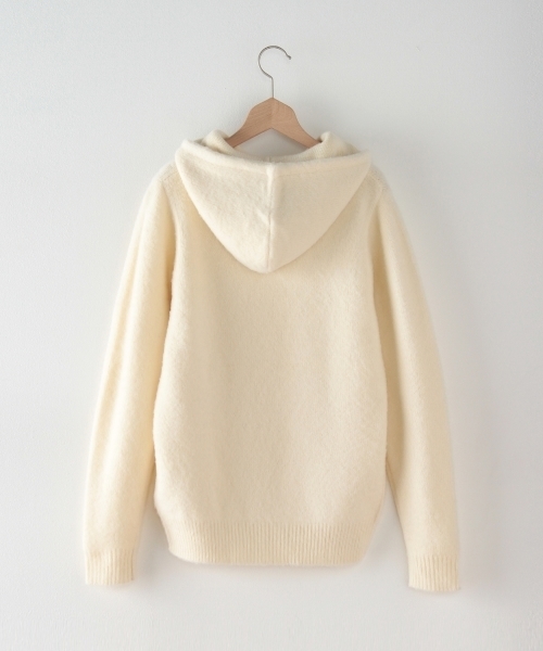 BEAUTY&YOUTH UNITED ARROWS（ビューティーアンドユースユナイテッドアローズ）の「＜steven alan＞5GG RVR LAM SHAGGY HOOD PULLOVER/ﾆｯﾄ/ﾊﾟｰｶｰ◆§2（パーカー・メンズ・ネイビー/グレー/ホワイト/ロイヤルブルー/ワインレッド・SMALL/MEDIUM/LARGE/X-LARGE）」の7枚目の写真