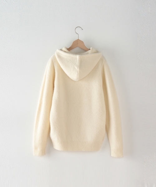 BEAUTY&YOUTH UNITED ARROWS（ビューティーアンドユースユナイテッドアローズ）の「＜steven alan＞5GG RVR LAM SHAGGY HOOD PULLOVER/ﾆｯﾄ/ﾊﾟｰｶｰ◆§2（パーカー・メンズ・ネイビー/グレー/ホワイト/ロイヤルブルー/ワインレッド・SMALL/MEDIUM/LARGE/X-LARGE）」の13枚目の写真