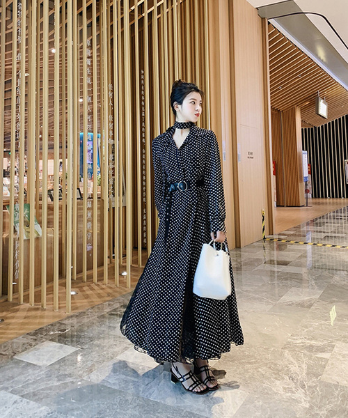 La Gemme ラジェム の ドット柄ワンピース ワンピース Wear