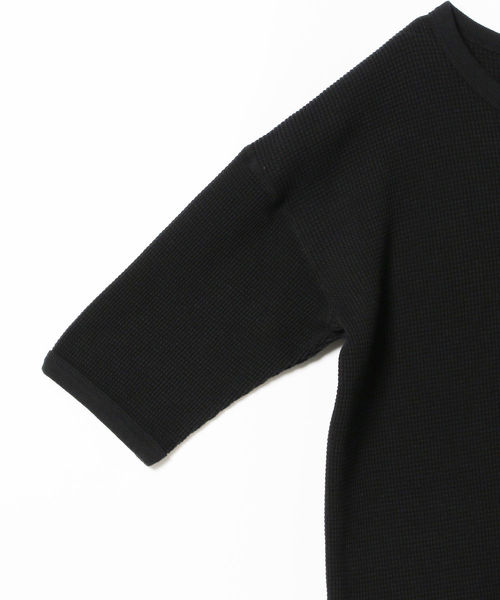 WALLA WALLA SPORT(ワラワラスポーツ)の「WALLA WALLA SPORT / サーマル ヘンリーネック ワンピース <WOMEN>(ワンピース・レディース・ベージュ/ブラック・MEDIUM)」の7枚目の写真