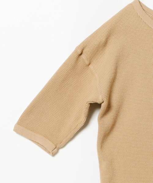 WALLA WALLA SPORT(ワラワラスポーツ)の「WALLA WALLA SPORT / サーマル ヘンリーネック ワンピース <WOMEN>(ワンピース・レディース・ベージュ/ブラック・MEDIUM)」の11枚目の写真