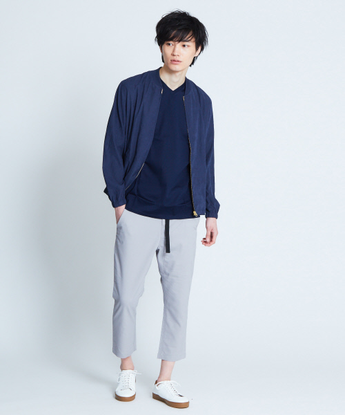 ABAHOUSE GRAY（アバハウスグレイ）の「【展開店舗限定】ピーチサテンブルゾン（ブルゾン・メンズ・ネイビー/カーキ・46/48/50）」の13枚目の写真