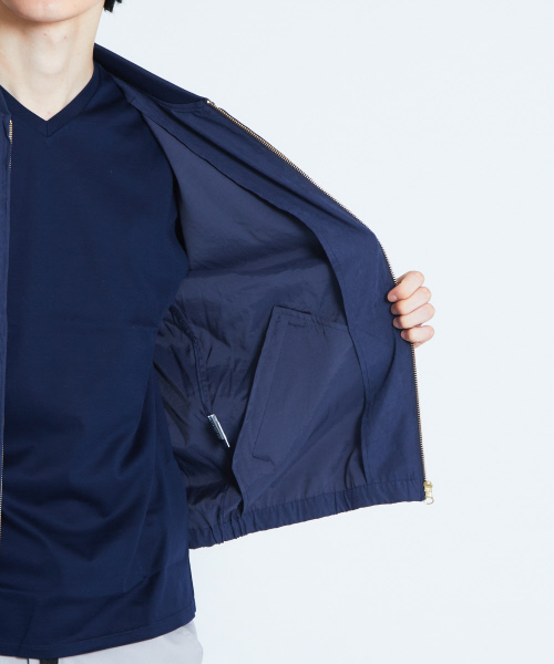 ABAHOUSE GRAY（アバハウスグレイ）の「【展開店舗限定】ピーチサテンブルゾン（ブルゾン・メンズ・ネイビー/カーキ・46/48/50）」の5枚目の写真