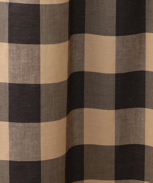 BEAUTY&YOUTH UNITED ARROWS（ビューティーアンドユースユナイテッドアローズ）の「BY∴ チェックバックオープンベルトワンピース -手洗い可能-（ワンピース・レディース・ブラック/パープル・SMALL/MEDIUM）」の6枚目の写真