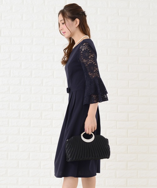 Lace Ladies(レースレディース)の「フレア袖切り替えシンプルワンピース・ドレス(ドレス・レディース・ブラック/ネイビー/グレー・S/M/L/XL)」の21枚目の写真