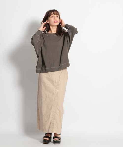 niko and...(ニコアンド)の「ワッフル2WAY配色カーディガン(カーディガン/ボレロ・レディース・チャコール/アイボリー/キャメル・FREE)」の21枚目の写真