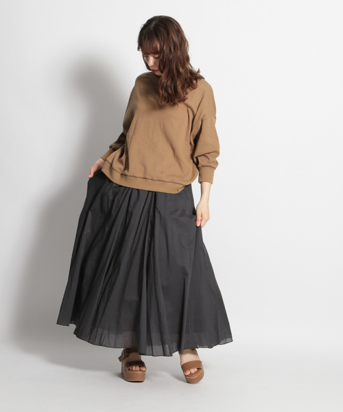 niko and...(ニコアンド)の「ワッフル2WAY配色カーディガン(カーディガン/ボレロ・レディース・チャコール/アイボリー/キャメル・FREE)」の4枚目の写真