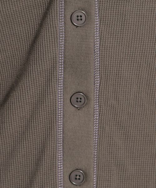 niko and...(ニコアンド)の「ワッフル2WAY配色カーディガン(カーディガン/ボレロ・レディース・チャコール/アイボリー/キャメル・FREE)」の10枚目の写真