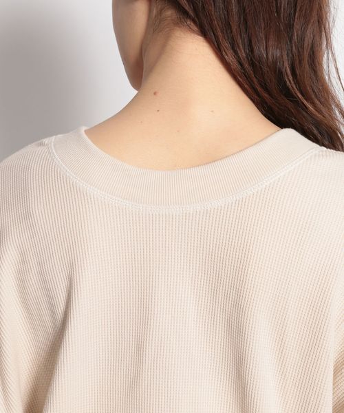 niko and...(ニコアンド)の「ワッフル2WAY配色カーディガン(カーディガン/ボレロ・レディース・チャコール/アイボリー/キャメル・FREE)」の16枚目の写真