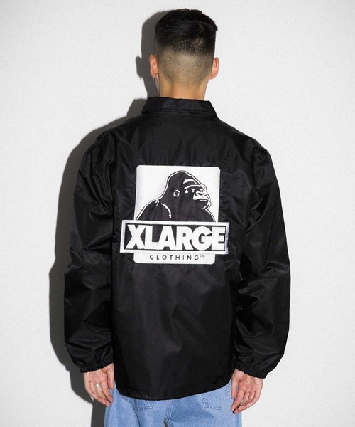 XLARGE(エクストララージ)の「EMBROIDERY OG COACHES JACKET(ブルゾン)」|ブラック