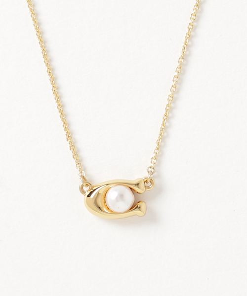 COACH（コーチ）の「【コーチ】シグネチャー ストーン ネックレス（ネックレス・レディース・ゴールド系その他・ﾌﾘ-）」の4枚目の写真