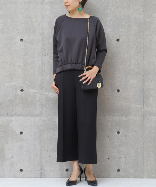 Liesse(リエス)の「ウエストギャザーブラウス(シャツ/ブラウス・レディース・スミクロ/ベージュ/ボルドー・FREE)」の12枚目の写真