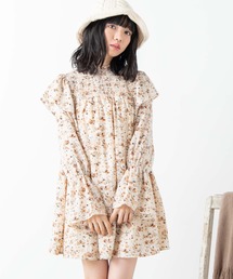 WEGO | WEGO/ボウタイ2WAYシャーリングミニワンピース(ワンピース)