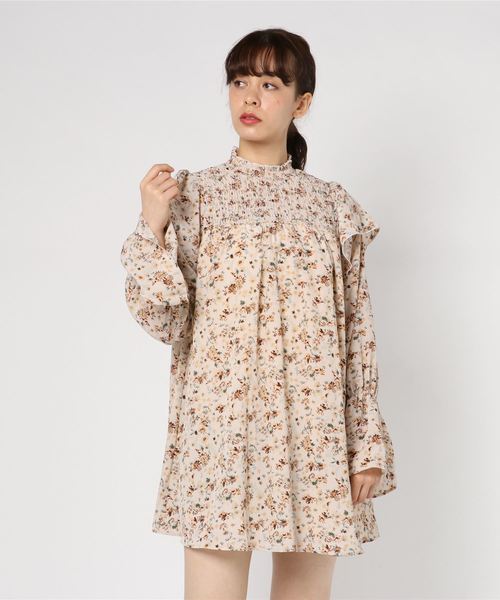 WEGO（ウィゴー）の「WEGO/ボウタイ2WAYシャーリングミニワンピース（ワンピース・レディース・その他1/その他2・FREE）」の13枚目の写真