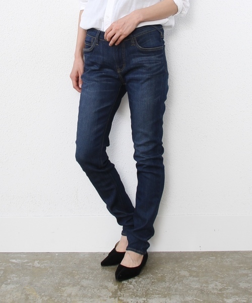 coen（コーエン）の「ストレッチデニムスキニー（デニムパンツ・レディース・ネイビー/コバルトブルー・LARGE/SMALL/MEDIUM）」の2枚目の写真