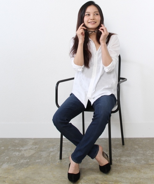 coen（コーエン）の「ストレッチデニムスキニー（デニムパンツ・レディース・ネイビー/コバルトブルー・LARGE/SMALL/MEDIUM）」の7枚目の写真