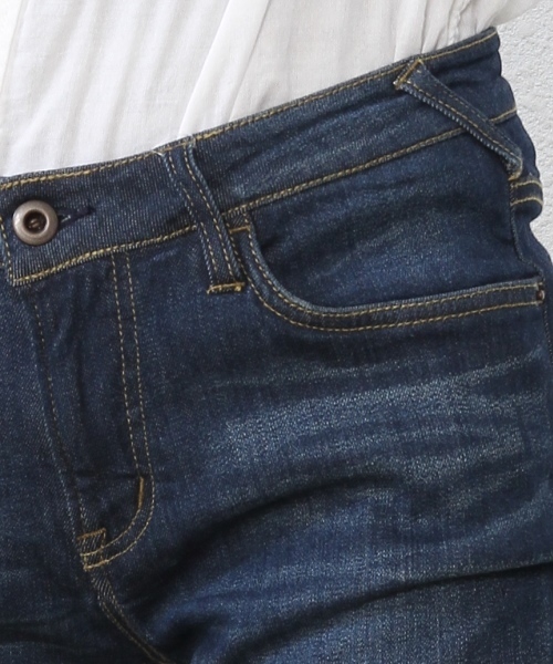 coen（コーエン）の「ストレッチデニムスキニー（デニムパンツ・レディース・ネイビー/コバルトブルー・LARGE/SMALL/MEDIUM）」の6枚目の写真