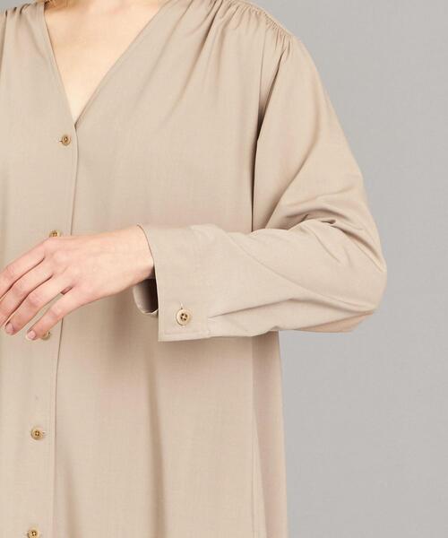 Steven Alan（スティーブンアラン）の「＜Steven Alan＞GATHER MAXI DRESS/ワンピース（ワンピース・レディース・ベージュ/ネイビー・SMALL/MEDIUM）」の16枚目の写真