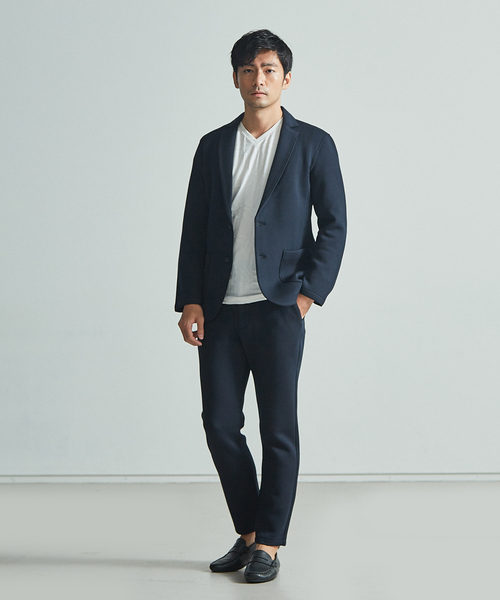 ABAHOUSE GRAY(アバハウスグレイ)の「【展開店舗限定】チェック ジャガード Vネック 長袖 Tシャツ(Tシャツ/カットソー・メンズ・ホワイト/ネイビー/ブラック/グリーン/ボルドー・46/48)」の15枚目の写真