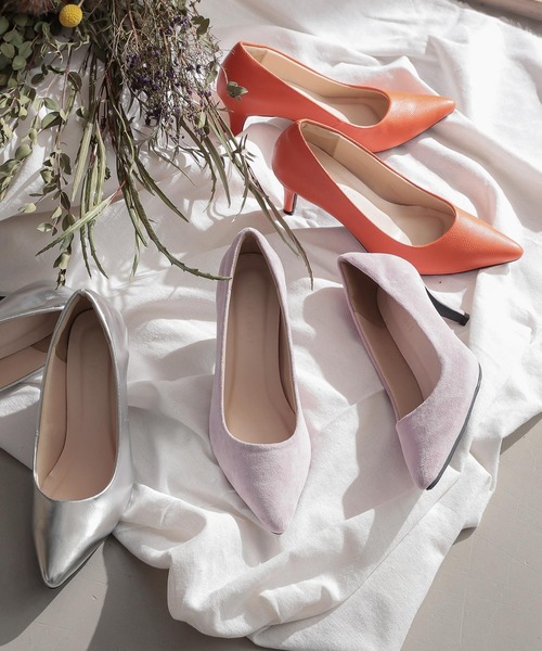 KOBE LETTUCE（コウベレタス）の「ポインテッドトゥ7ｃｍヒールパンプス（パンプス・レディース・ブラック/ベージュ/ターコイズブルー/シルバー/ラベンダー/ホワイト系その他/ブラック系その他/オレンジ系その他/グレイッシュベージュ/マスタード/アイボリー/ブラウン系その他/ブラック系その他2/ベージュ系その他/グリーン系その他3/その他/キャメル・LL/S/M/L）」の13枚目の写真