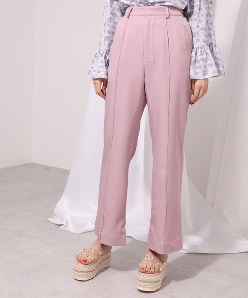 one after another NICE CLAUP（ワンアフターアナザーナイスクラップ）の「カラースラックスパンツ（スラックス・レディース・ライトカーキ/アイボリー/ピンク/グリーン/ブラウン系その他・SMALL/MEDIUM）」の5枚目の写真