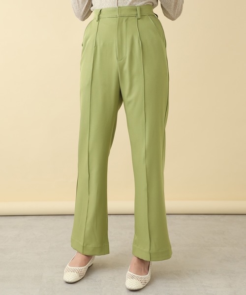 one after another NICE CLAUP（ワンアフターアナザーナイスクラップ）の「カラースラックスパンツ（スラックス・レディース・ライトカーキ/アイボリー/ピンク/グリーン/ブラウン系その他・SMALL/MEDIUM）」の4枚目の写真