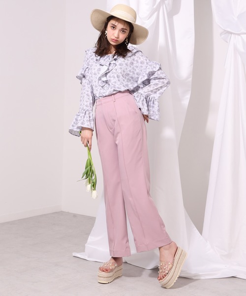 one after another NICE CLAUP（ワンアフターアナザーナイスクラップ）の「カラースラックスパンツ（スラックス・レディース・ライトカーキ/アイボリー/ピンク/グリーン/ブラウン系その他・SMALL/MEDIUM）」の18枚目の写真