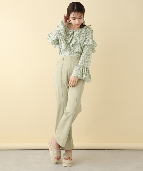 one after another NICE CLAUP（ワンアフターアナザーナイスクラップ）の「カラースラックスパンツ（スラックス・レディース・ライトカーキ/アイボリー/ピンク/グリーン/ブラウン系その他・SMALL/MEDIUM）」の22枚目の写真